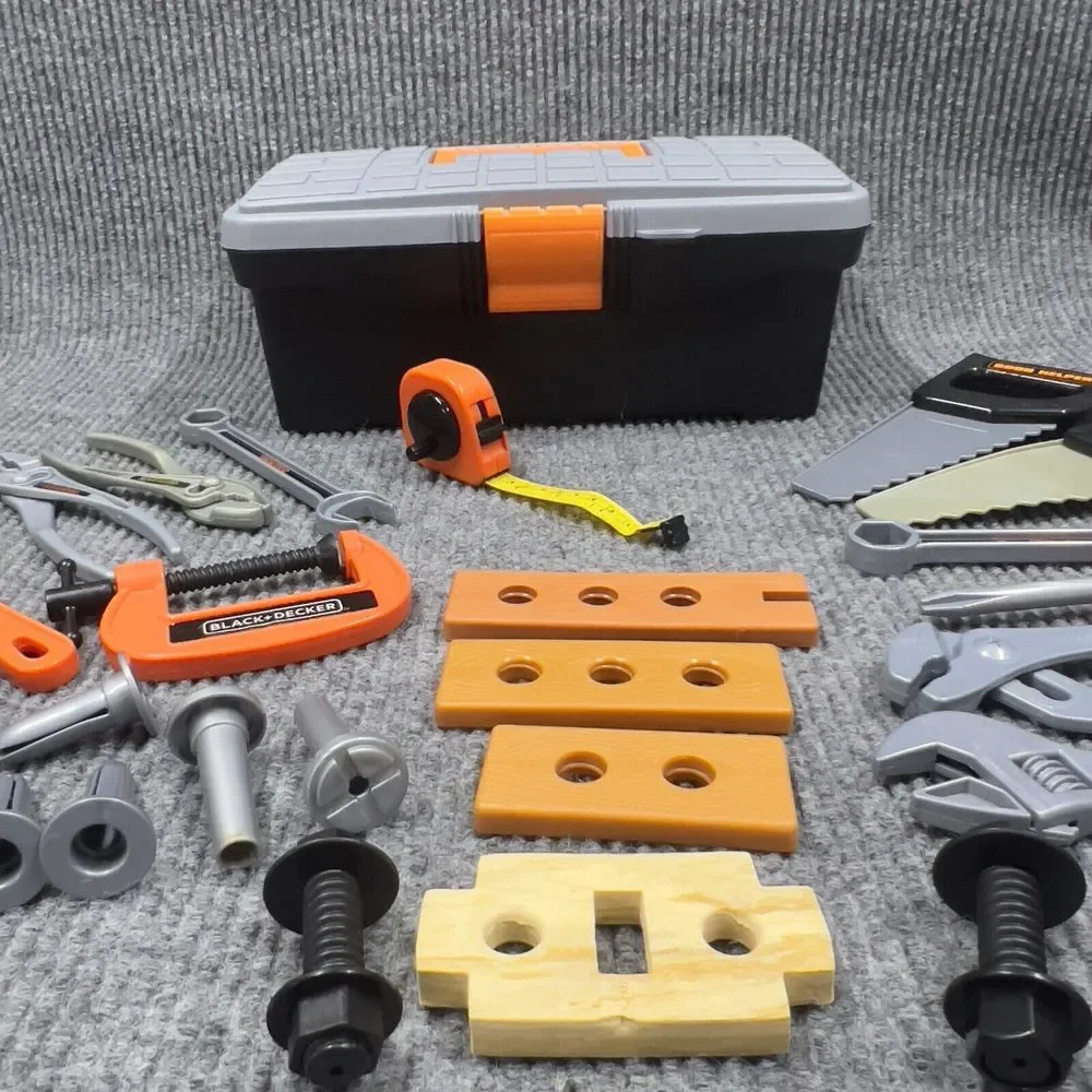 Lot of 29 Black & Decker Good/Crazy Helper Mixed Tools/Box Pretend Kids‎ Play